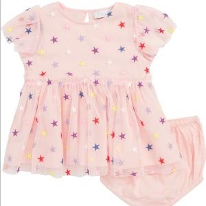 Stella McCartney kidsEmbroidery Stars Tulle Dress